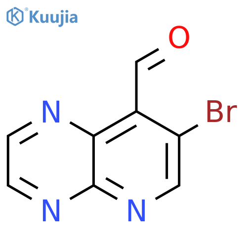 7-bromopyrido[2,3-b]pyrazine-8-carbaldehyde structure
