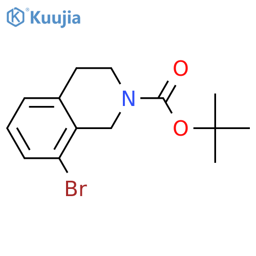 tert-butyl 8-bromo-1,2,3,4-tetrahydroisoquinoline-2-carboxylate structure