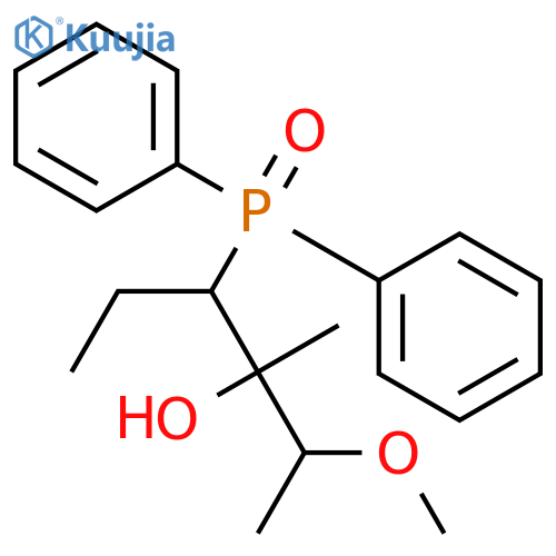 3-Hexanol, 4-(diphenylphosphinyl)-2-methoxy-3-methyl- structure