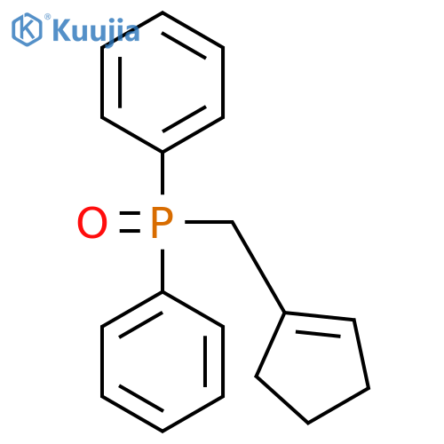Phosphine oxide, (1-cyclopenten-1-ylmethyl)diphenyl- structure