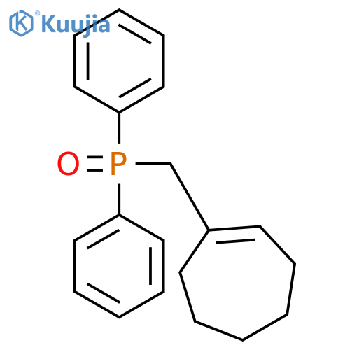 Phosphine oxide, (1-cyclohepten-1-ylmethyl)diphenyl- structure