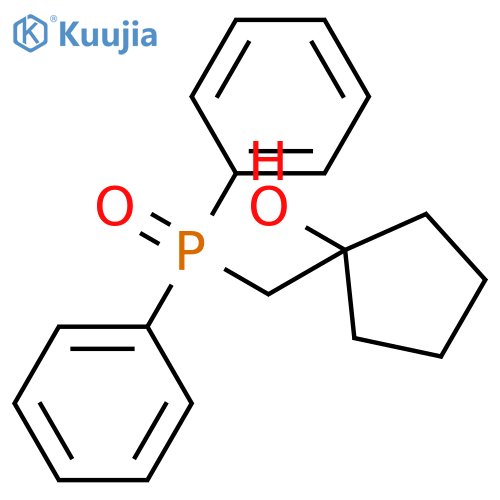 Cyclopentanol, 1-[(diphenylphosphinyl)methyl]- structure