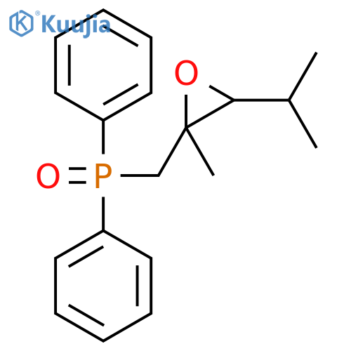 Phosphine oxide, [[2-methyl-3-(1-methylethyl)oxiranyl]methyl]diphenyl- structure