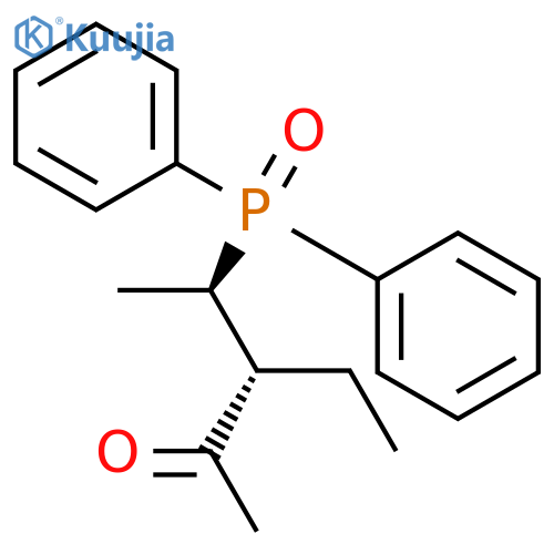 2-PENTANONE, 4-(DIPHENYLPHOSPHINYL)-3-ETHYL-, (R*,R*)- structure