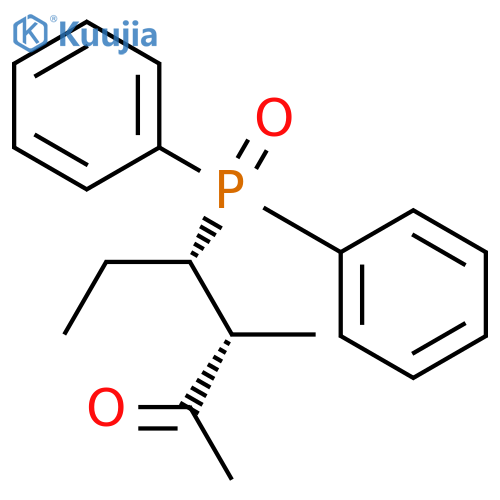 2-HEXANONE, 4-(DIPHENYLPHOSPHINYL)-3-METHYL-, (R*,S*)- structure