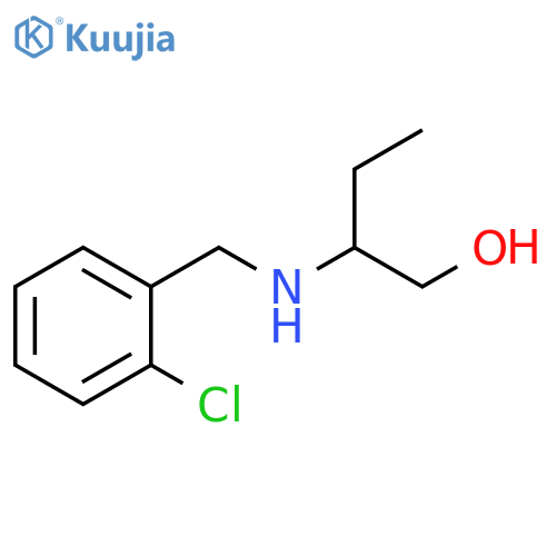 2-{(2-chlorophenyl)methylamino}butan-1-ol structure