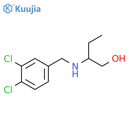 2-{(3,4-dichlorophenyl)methylamino}butan-1-ol structure