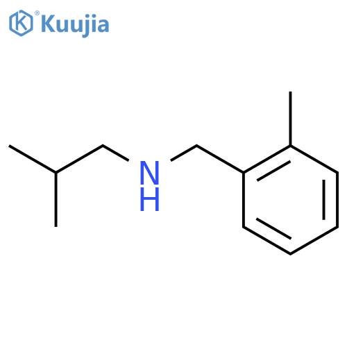(2-methylphenyl)methyl(2-methylpropyl)amine structure