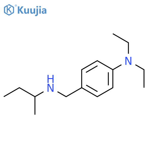 4-[(butan-2-ylamino)methyl]-N,N-diethylaniline structure