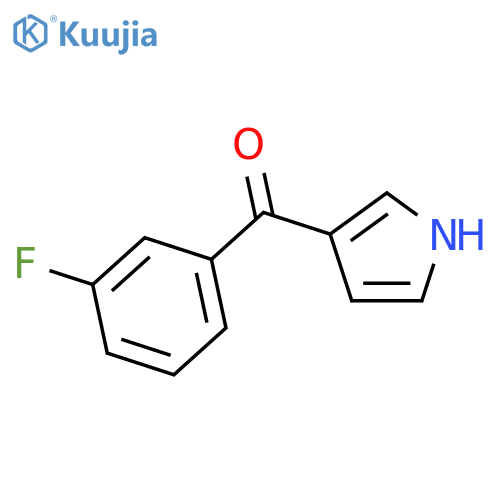 Methanone,(3-fluorophenyl)-1H-pyrrol-3-yl- structure