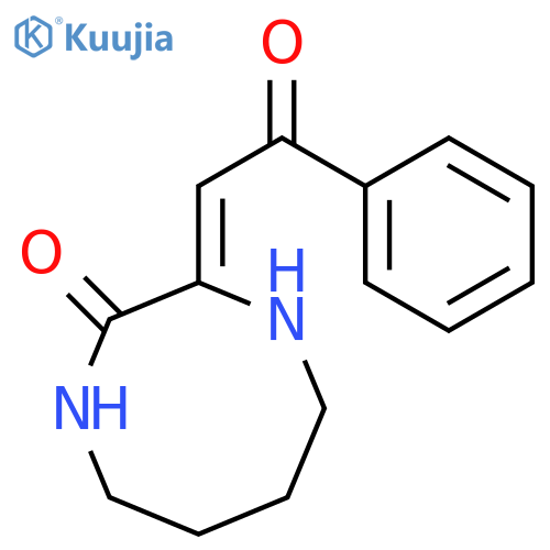 1,4-Diazocin-2(1H)-one,hexahydro-3-(2-oxo-2-phenylethylidene)- structure