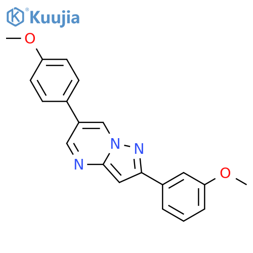 2-(3-Methoxyphenyl)-6-(4-methoxyphenyl)-pyrazolo1,5-apyrimidine structure