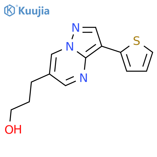 Pyrazolo[1,5-a]pyrimidine-6-propanol,3-(2-thienyl)- structure