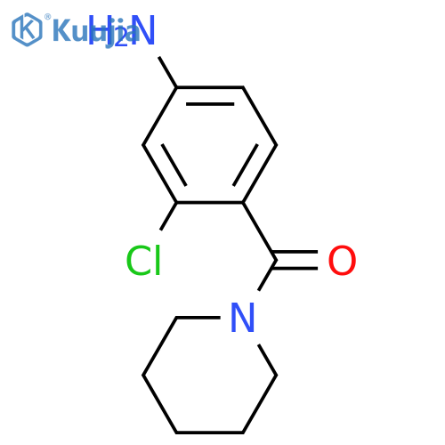 3-Chloro-4-(piperidin-1-yl)carbonylaniline structure