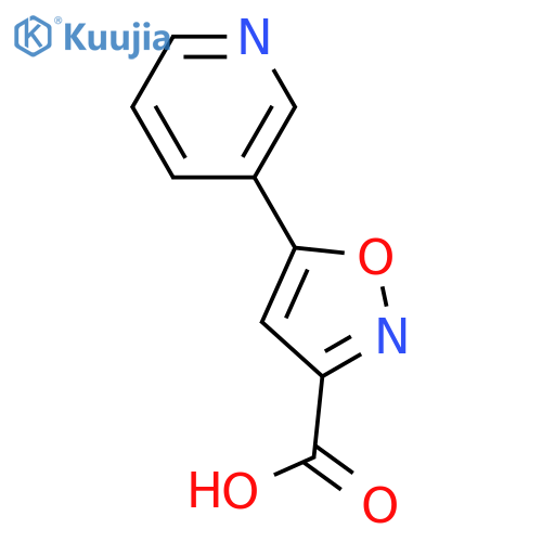 5-(pyridin-3-yl)-1,2-oxazole-3-carboxylic acid structure