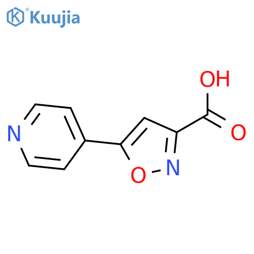 5-(pyridin-4-yl)-1,2-oxazole-3-carboxylic acid structure