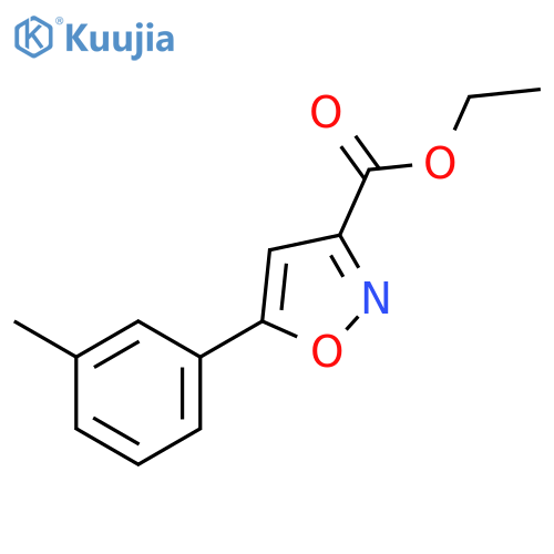 Ethyl 5-(m-tolyl)isoxazole-3-carboxylate structure