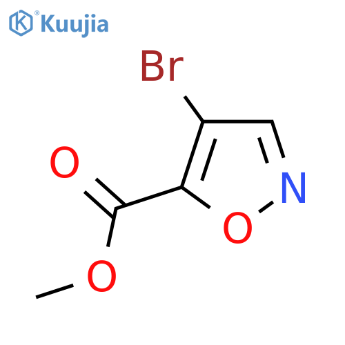 Methyl 4-bromoisoxazole-5-carboxylate structure
