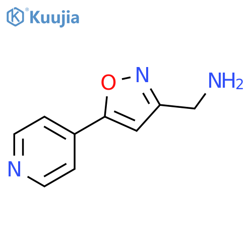 3-Isoxazolemethanamine, 5-(4-pyridinyl)- structure