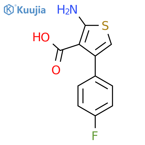 2-Amino-4-(4-fluorophenyl)thiophene-3-carboxylic Acid structure