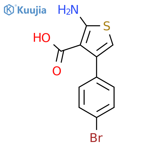 2-Amino-4-(4-bromophenyl)thiophene-3-carboxylic Acid structure
