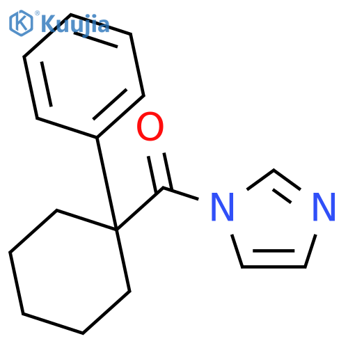 1H-Imidazole, 1-[(1-phenylcyclohexyl)carbonyl]- structure