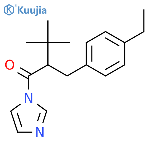 1H-Imidazole, 1-[2-[(4-ethylphenyl)methyl]-3,3-dimethyl-1-oxobutyl]- structure