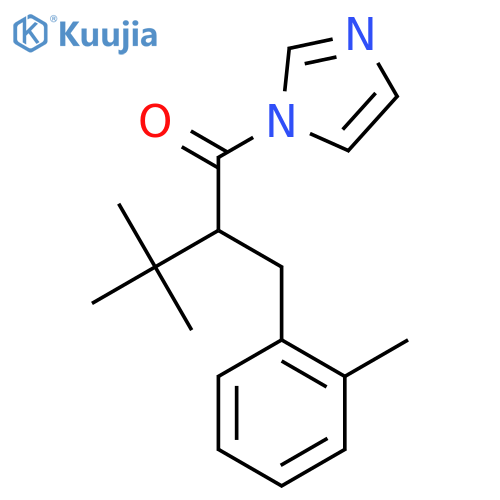 1-Butanone,1-(1H-imidazol-1-yl)-3,3-dimethyl-2-[(2-methylphenyl)methyl]- structure