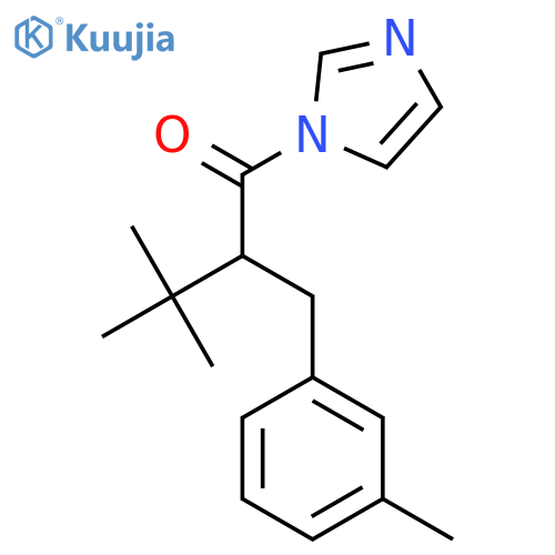 1-(1H-imidazol-1-yl)-3,3-dimethyl-2-(3-methylbenzyl)butan-1-one structure