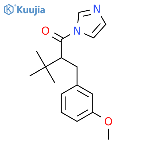 1-(1H-imidazol-1-yl)-2-(3-methoxybenzyl)-3,3-dimethylbutan-1-one structure