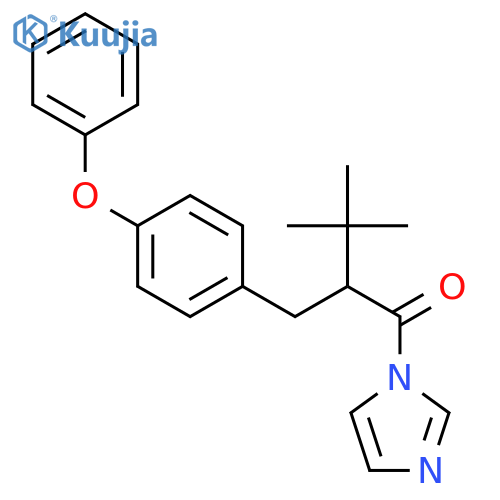 1H-Imidazole, 1-[3,3-dimethyl-1-oxo-2-[(4-phenoxyphenyl)methyl]butyl]- structure