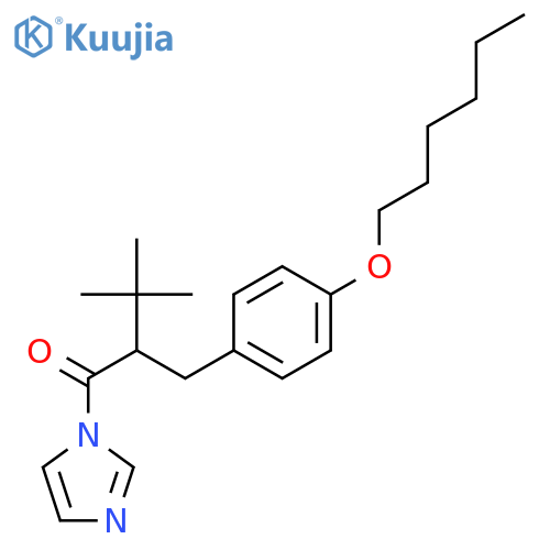 1H-Imidazole, 1-[2-[[4-(hexyloxy)phenyl]methyl]-3,3-dimethyl-1-oxobutyl]- structure