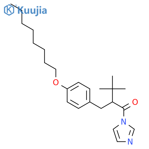 1H-Imidazole, 1-[3,3-dimethyl-2-[[4-(octyloxy)phenyl]methyl]-1-oxobutyl]- structure