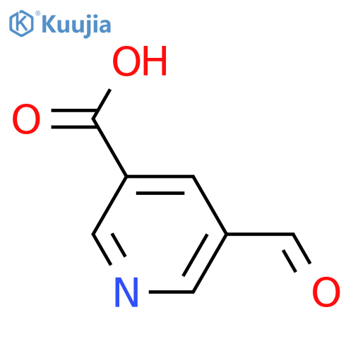 5-formylpyridine-3-carboxylic acid structure