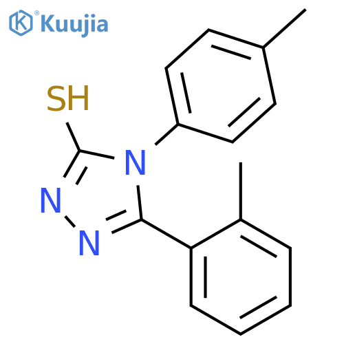 5-(2-methylphenyl)-4-(4-methylphenyl)-4H-1,2,4-triazole-3-thiol structure