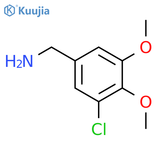 (3-Chloro-4,5-dimethoxyphenyl)methanamine structure