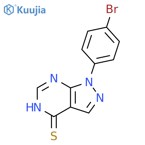 1-(4-bromophenyl)-1H-pyrazolo[3,4-d]pyrimidine-4-thiol structure