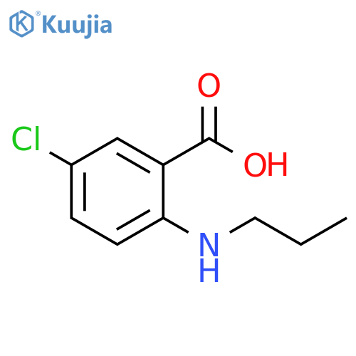 Benzoic acid, 5-chloro-2-(propylamino)- structure