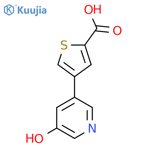 5-(2-Carboxythiophene-4-YL)-3-hydroxypyridine structure