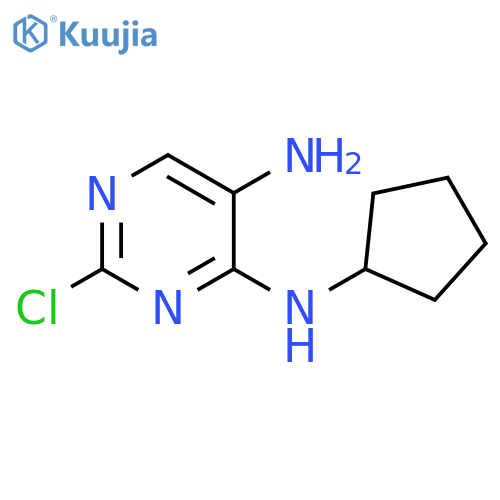 2-chloro-N4-cyclopentylpyrimidine-4,5-diamine structure