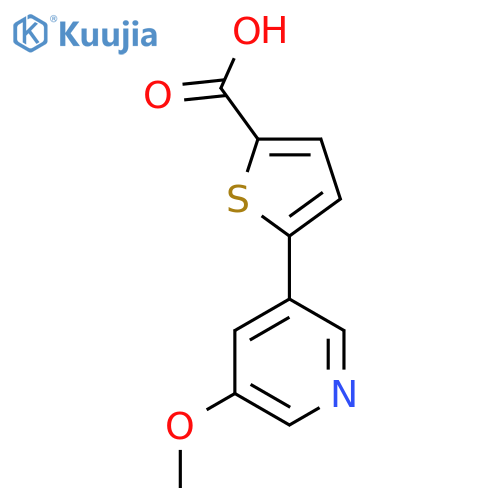 5-(5-Methoxypyridin-3-yl)thiophene-2-carboxylic acid structure