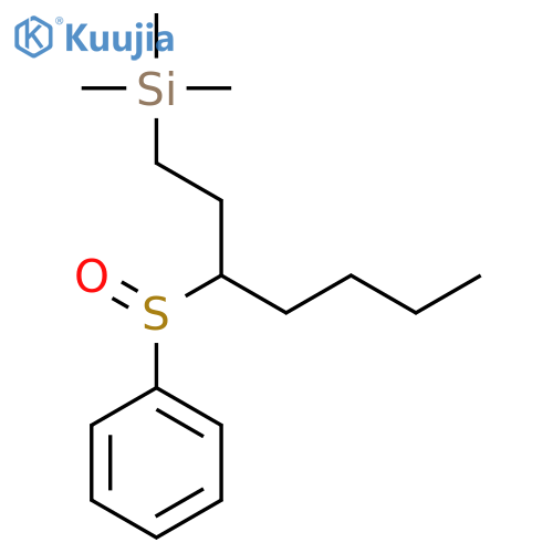 Silane, trimethyl[3-(phenylsulfinyl)heptyl]- structure