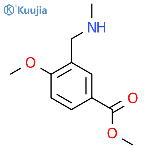 methyl 4-methoxy-3-(methylamino)methylbenzoate structure