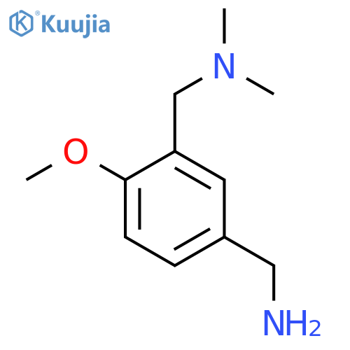 {3-(dimethylamino)methyl-4-methoxyphenyl}methanamine structure