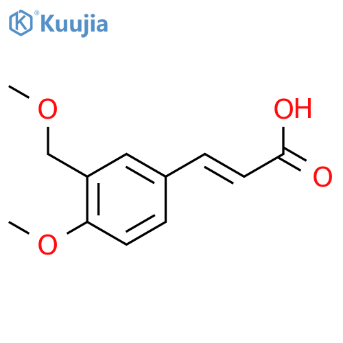 (2E)-3-[4-Methoxy-3-(methoxymethyl)phenyl]-acrylic acid structure