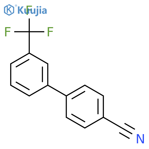 4-3-(Trifluoromethyl)phenylbenzonitrile structure