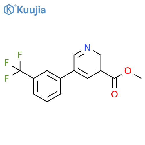 Methyl 5-(3-(trifluoromethyl)phenyl)nicotinate structure