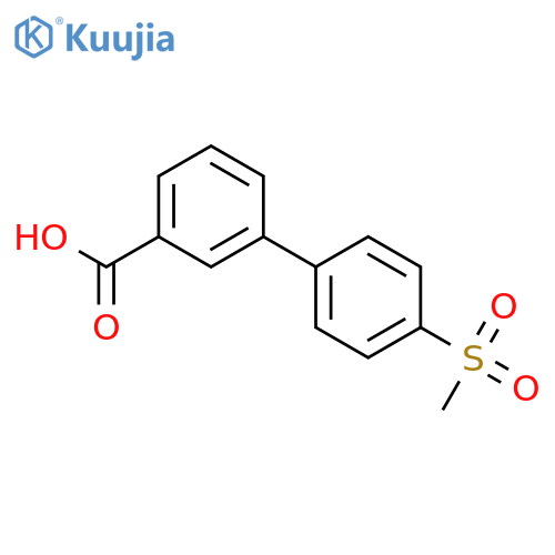 4'-Methanesulfonyl-biphenyl-3-carboxylic Acid structure