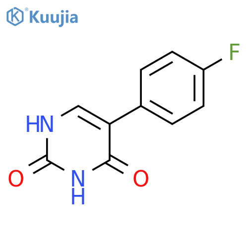 2,4(1H,3H)-Pyrimidinedione, 5-(4-fluorophenyl)- structure