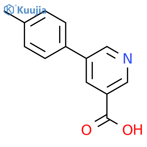5-(p-Tolyl)nicotinic acid structure